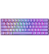 GK61 Mechanical Gaming Keyboard - 61 Keys Multi Color RGB Illuminated LED Backlit Wired Programma...