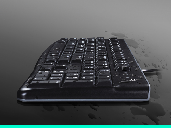 Logitech K120 Wired Keyboard for Windows, USB Plug-and-Play, Full-Size, Spill-Resistant