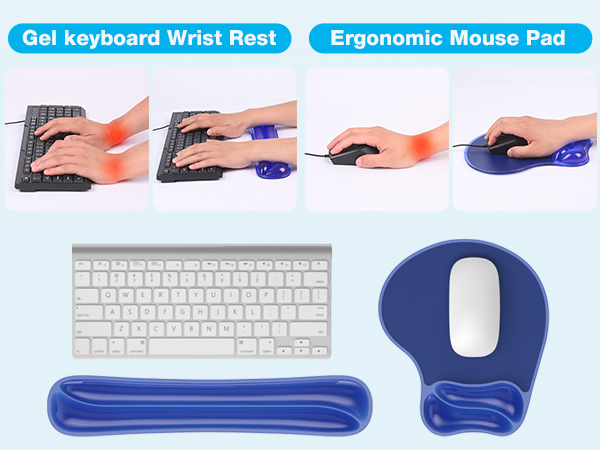 mouse pad and keyboard wrist rest