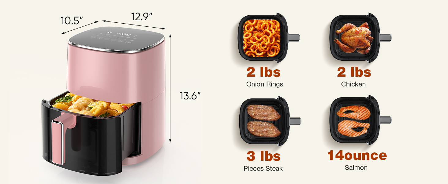 Sweetcrispy Air Fryer 6QT with Window