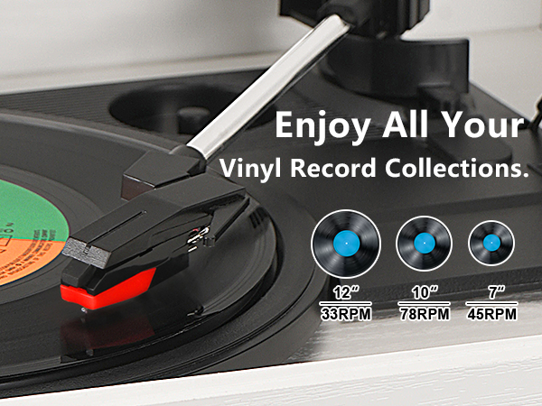 33 45 78 Bluetooth Record Player