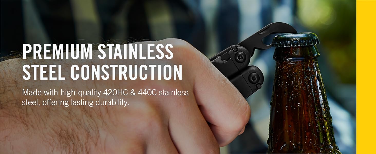 Premium Stainless Steel Construction—Made with high-quality 420HC &amp;amp; 440C stainless steel.