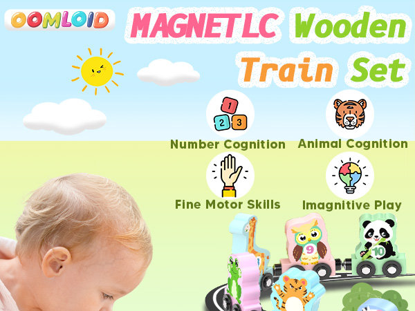 11 Pcs Magnetic Train Set Montessori Toys