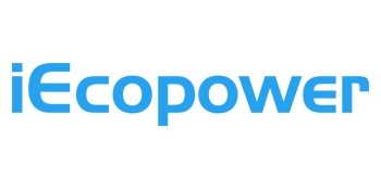 Blue and white logo reading 'iEcopower' in a stylized font. The logo appears to be for a technology or energy-related company.