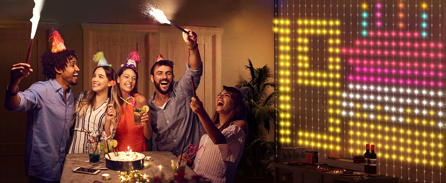 curtain led lights