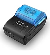 Yoidesu Mini Receipt Printer,58mm Portable Bluetooth Mobile Thermal Printer Compatible with Andro...