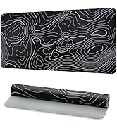 Laokiiy Desk Mat, Desk Pad Dual Leather Sided Desktop Mat for Office and Home,Desk Organization a...