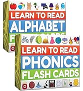 Phonics Flash Cards for Kids Ages 4-8 and Alphabet Flash Cards for kids 3-6