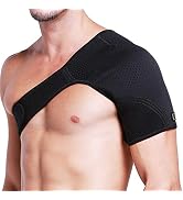 Hueglo Right Shoulder Brace for Women Men Rotator Cuff,Adjustable Shoulder Support for Shoulder P...