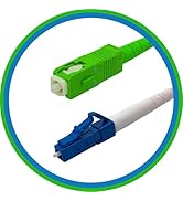 PacSatSales - 1M / 3ft SC/APC to LC Fiber Optic Patch Cable - Single Mode - SIMPLEX - OS1-9/125um...