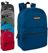 Trail maker 24 Pack- Classic 17 Inch Backpacks in Bulk Wholesale Back Packs for Boys and Girls (A...