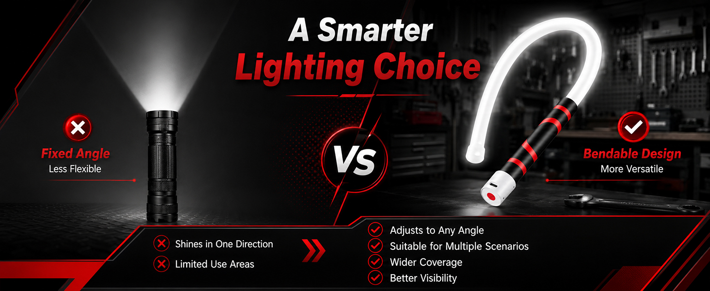 bendable led flashlight stick