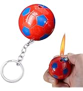 Torch Lighter, Creative Football Design Butane Lighter, Windproof Butane Gas Lighter, Cool Adjust...