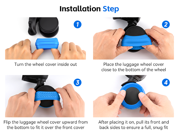 suitcase wheel covers