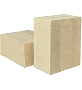 Fire Bricks, Woodstove Firebricks, Size 9? x 4-1/2? x 2-1/2?, 6-Pack, Insulating Fire Bricks, Thi...