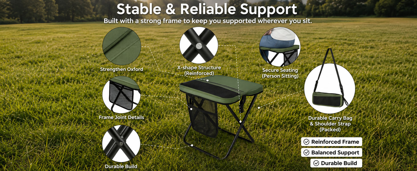 foldable stool bag