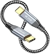 1FT USB C to USB C Cable, 20Gbps Data Transfer, 4K Video Monitor, USB 3.2 Gen 2x2, Type C 100W PD...