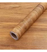 COSNIGHT Wood Grain Contact Paper Peel and Stick Wallpaper Self Adhesive Wall Paper for Counterto...
