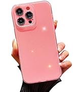 light pink Cute Neon Glitter Shiny Bling Sparkly Glossy Shockproof Slim Camera Protection Case