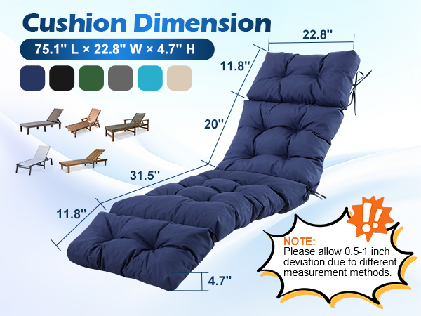 outdoor lounge chair cushions