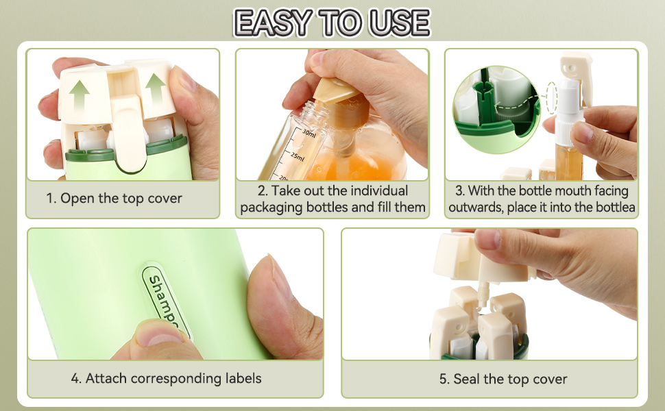 bottle travel toiletry bottles mini shampoo dispenser portable travel bottle set