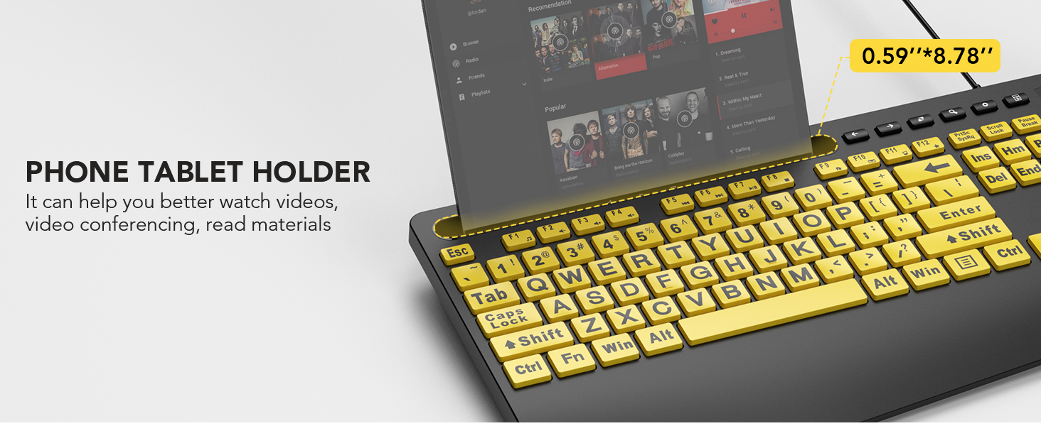 wired keyboard 