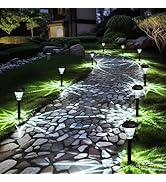 GIGALUMI 16 Pack Solar Lights Outdoor Waterproof,New Upgraded Solar Lights for Outside,Solar Grde...