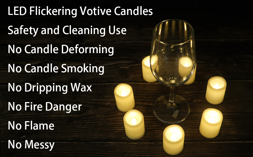 flameless tealight votive candles