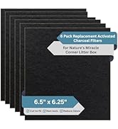 FRESH HEADQUARTERS Replacement Litter Box Filters Compatible with Nature's Miracle Cat Litter Box