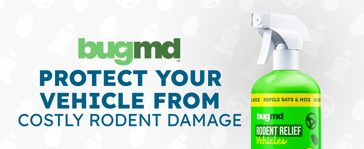 Rodent repellent for car engines protects wiring and under hood parts