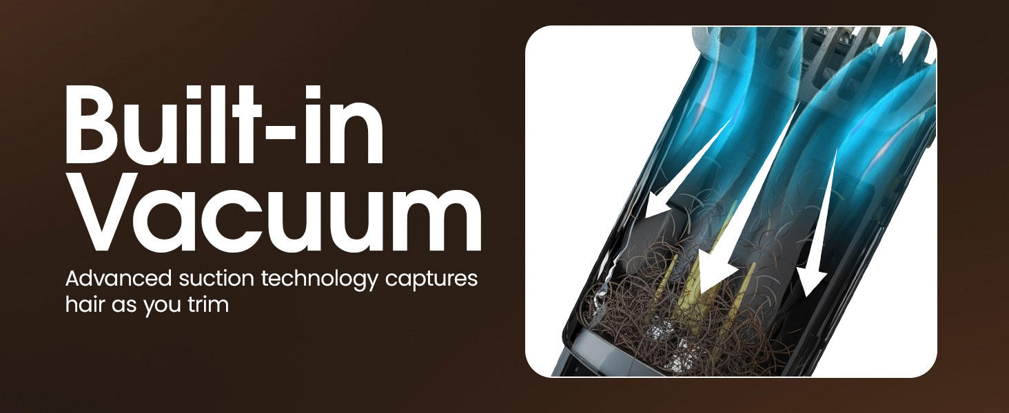 VAUCUTRIM BEARD TRIMMER with Vaccum