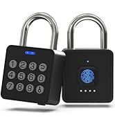 Dhiedas Fingerprint Padlock with Code, Combination Lock for Locker with Bluetooth APP Access, Sma...