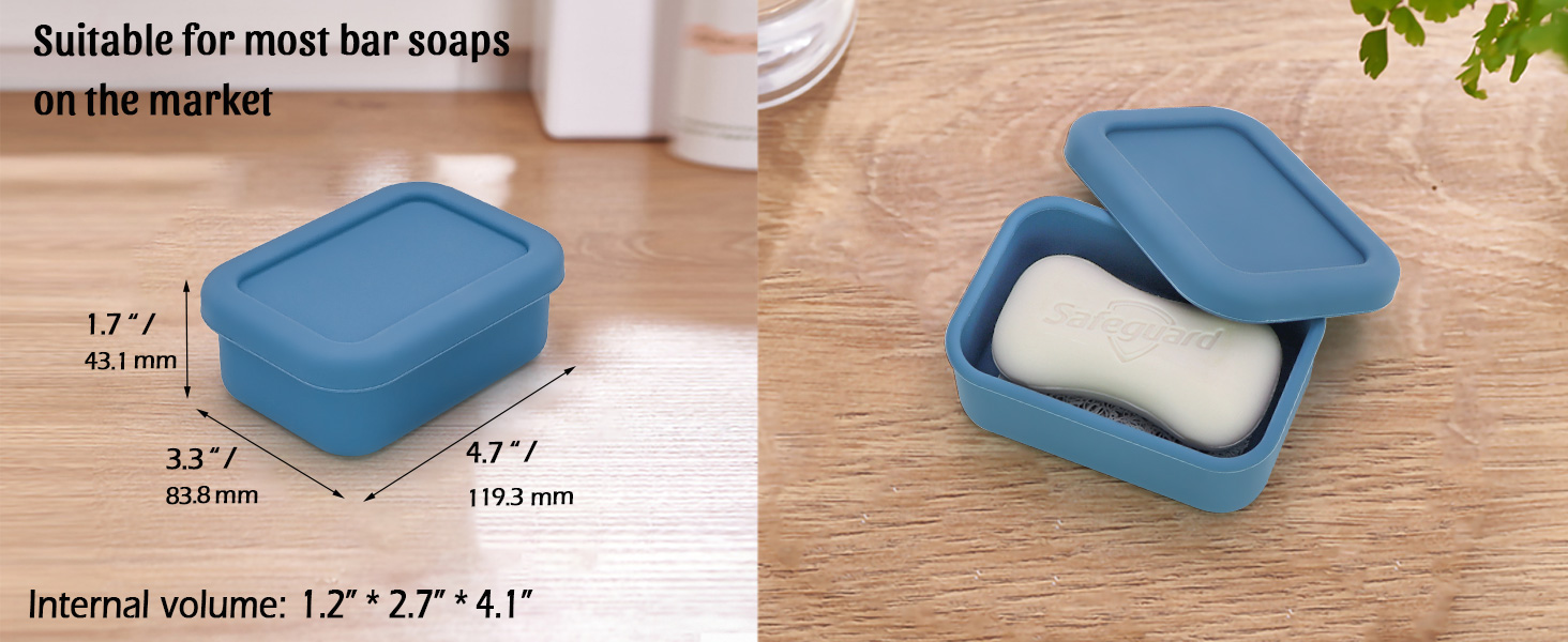 silicone travel soap case