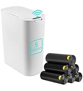 LJIACLEA 5 Gallon Motion Sensor Bathroom Trash Can Automatic Garbage Cans with Lid Touchless Smar...