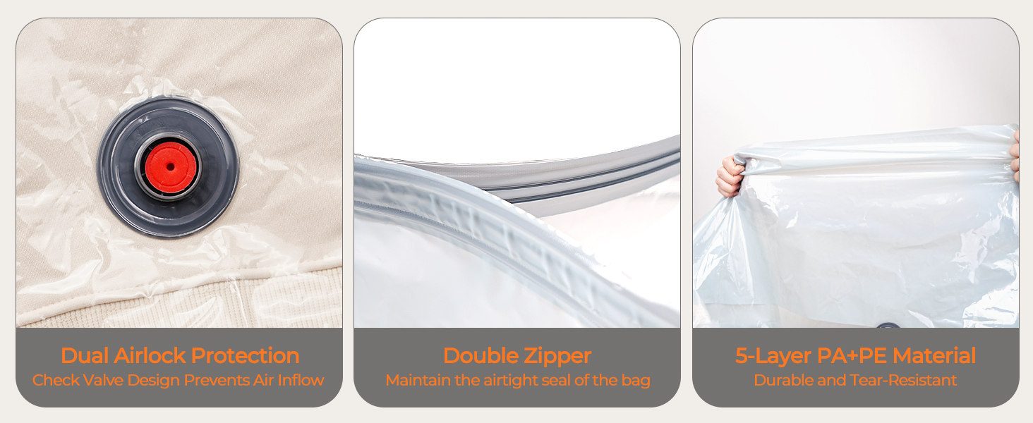 Hanging Vacuum Storage Sealer Bags Space Saver Bag for Clothing