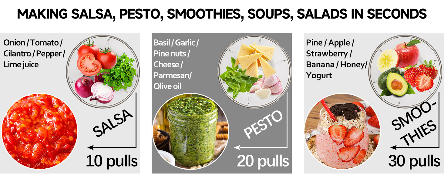  Manual Food Processor Vegetable Chopper