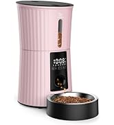 Petory Timed Automatic Cat Feeders - 4L Programable Dry Food Dispenser for Cats and Small Medium ...