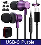 USB C Headphones Wired Earbuds for iPhone 15 Oneplus Open 11 9, USB Type C Earphones with Mic Mag...