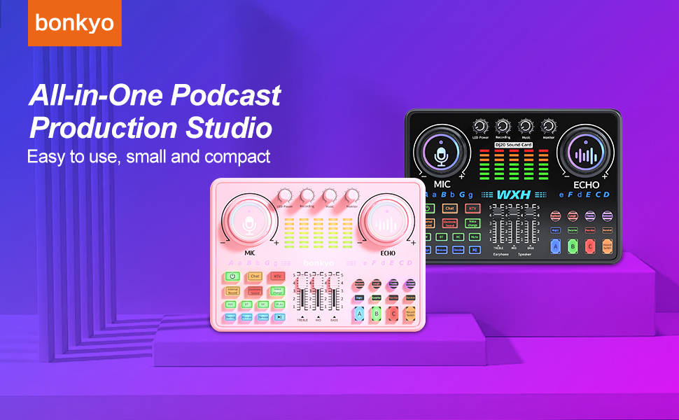 All-in-One Podcast Production Studio Easy to use, small and compact