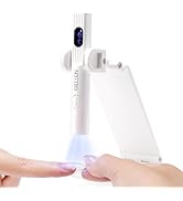 Gellen Portable Mini UV Light for Gel Nails, Handheld UV Nail Lamp with Base, 3 Timer Settings, L...