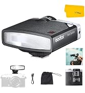 Godox Lux Junior Retro Camera Flash, GN12 6000K±200K, Godox Camera Flash Speedlight Compatible fo...