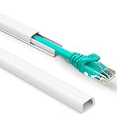 One Cord Cover Wall - 153in Mini Wire Hider, Wire Cover for Hiding Speaker Wire, Baby Monitor Cor...