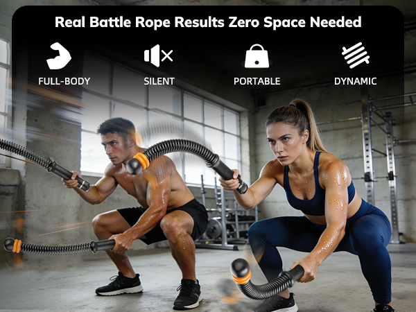 heavy ropeless battle ropes