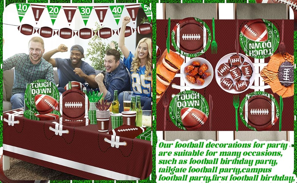 Football Party Supplies Kit
