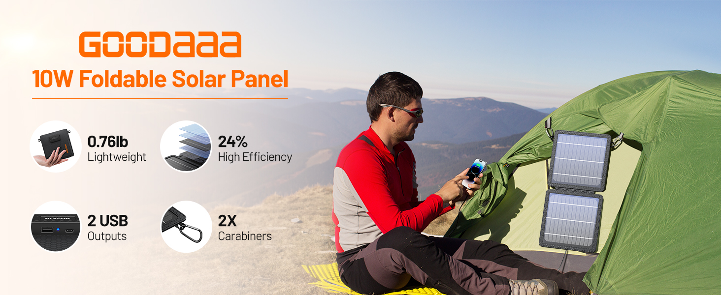 GOODaaa 10W Solar Panel