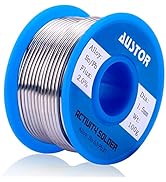 AUSTOR 63-37 Tin Lead Rosin Core Solder Wire for Electrical Soldering (1.5mm, 100g)