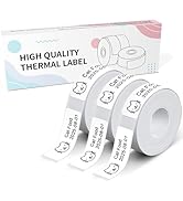 NADAIIN N12 Label Maker Tape N12 Labels, Black on White Thermal Paper Self-Adhesive Label Tape Re...