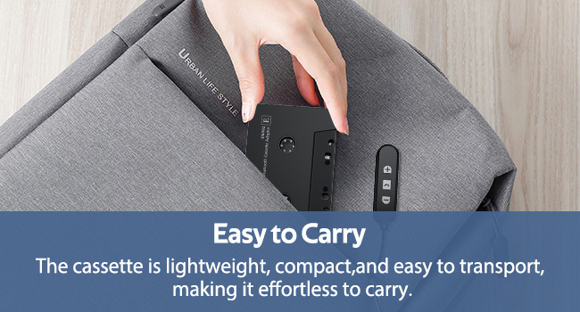 Cassette to Bluetooth Adapter for Car with Micro SD Card Support/Hands-Free Call