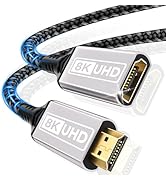 Sewowibo HDMI Extender,Cable 3.28FT(1M) 8K 60HZ 4K 120HZ 144HZ HDMI 2.1 Extension Cable Male to F...
