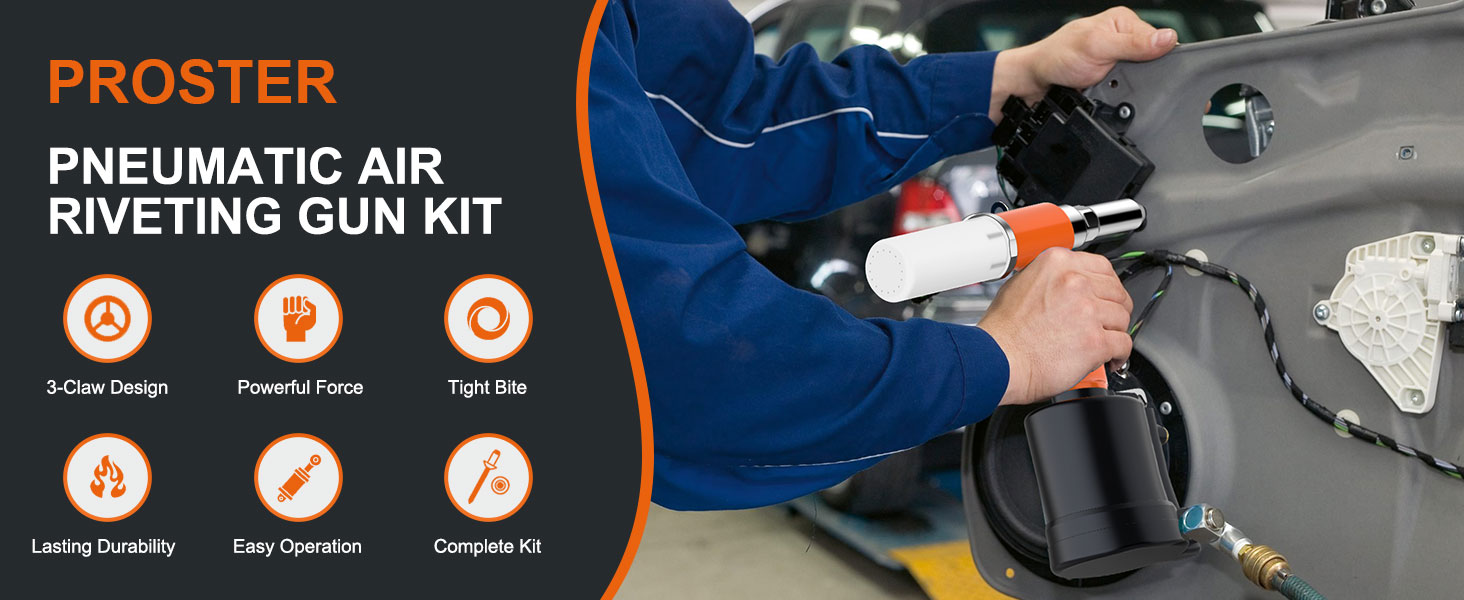 Pneumatic air rivet gun